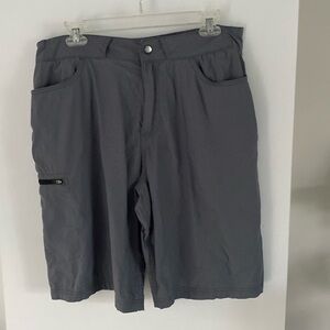 LAKE & TRAIL grey gray cargo sport outdoor hiking fishing shorts 32